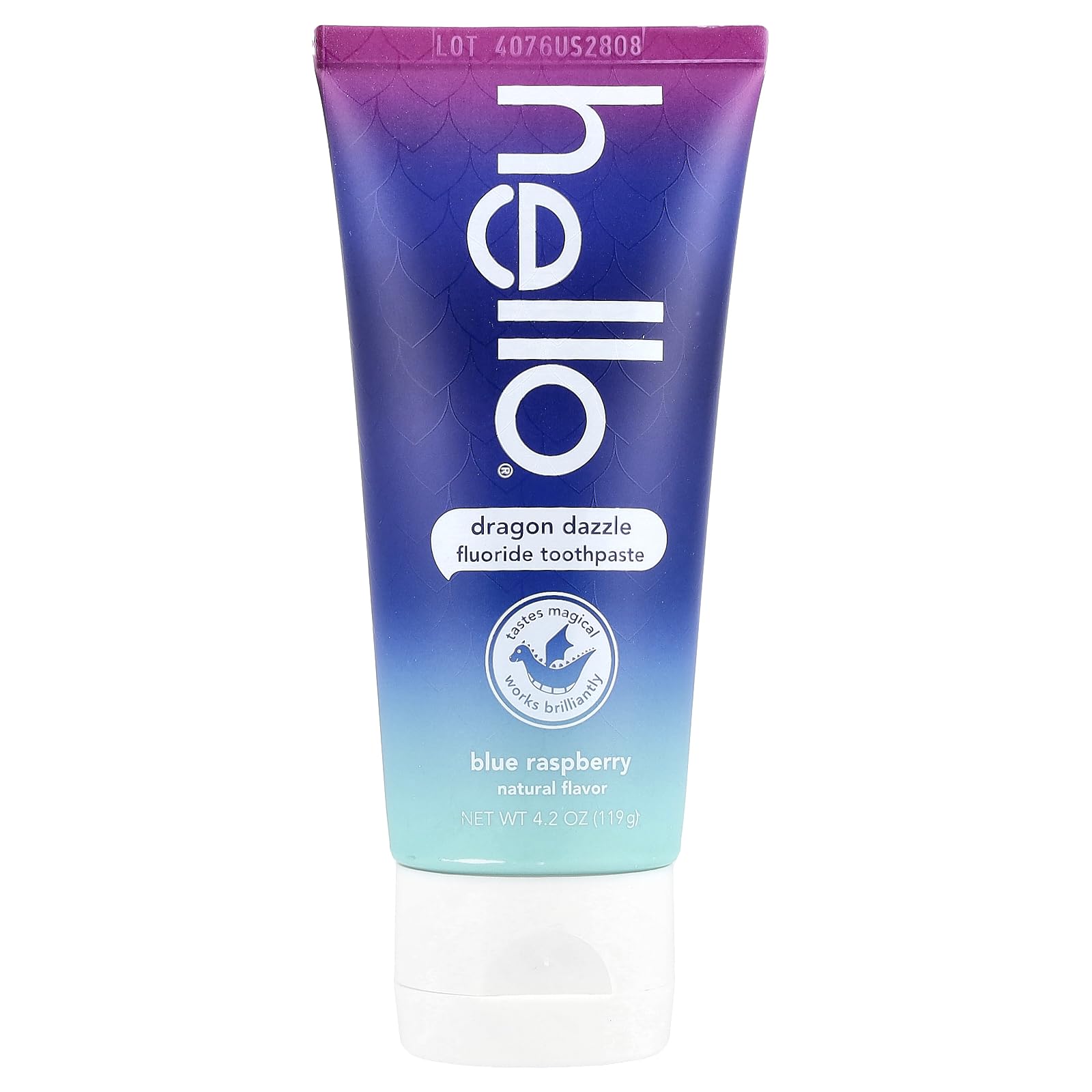 Blue Raspberry Dragon Dazzle Fluoride Toothpaste for Kids, Freshens Breath, Whitens Teeth, |2 OZ  
Blue Raspberry Dragon